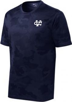 Sport-Tek Youth CamoHex Tee, Navy
